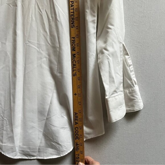 Vintage Chaplin women's embroidered musical notes piano violin white shirt Sz S - Picture 8 of 9